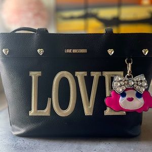 Authentic Love Moschino tote bag